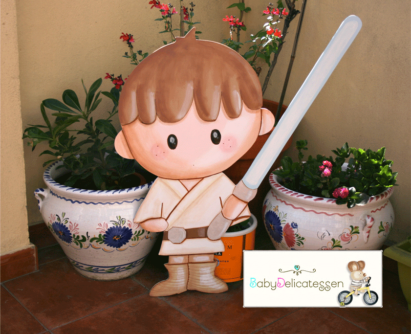 Silueta de madera Luke Skywalker Star Wars