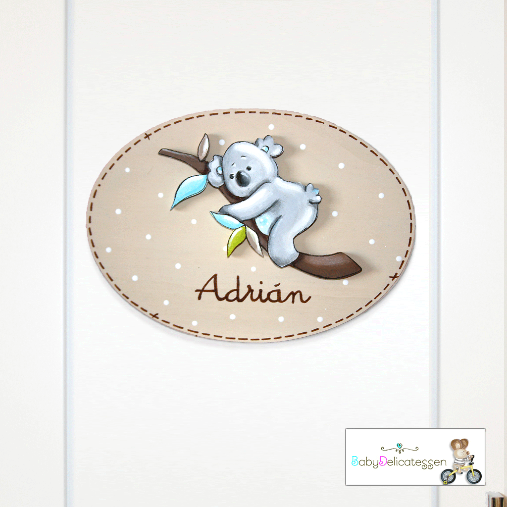 Placa de puerta Koala