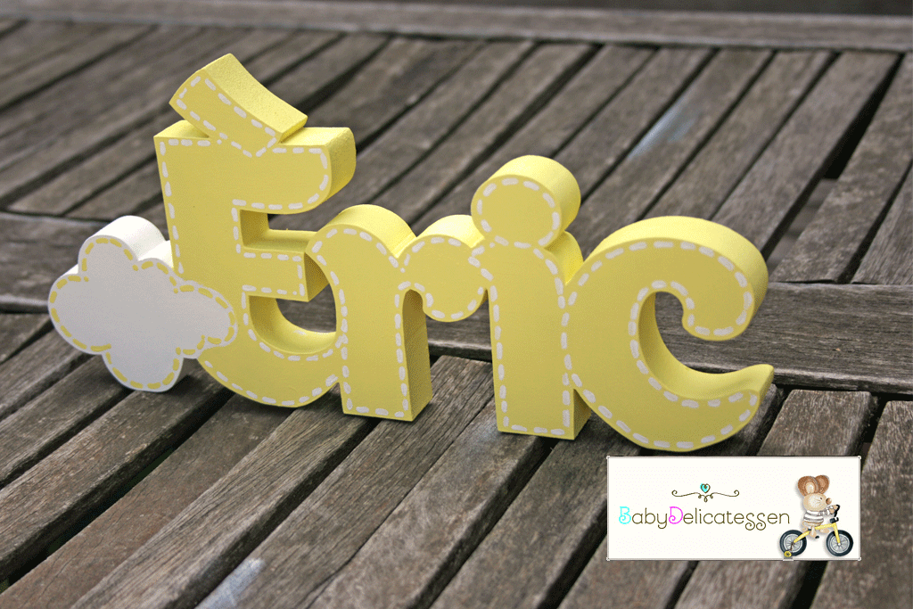 Letras de madera babydelicatessen
