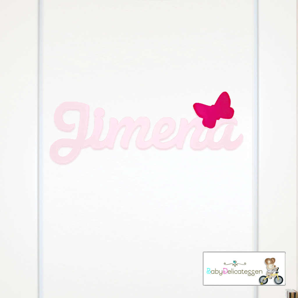 placa de puerta con nombre babydelicatessen