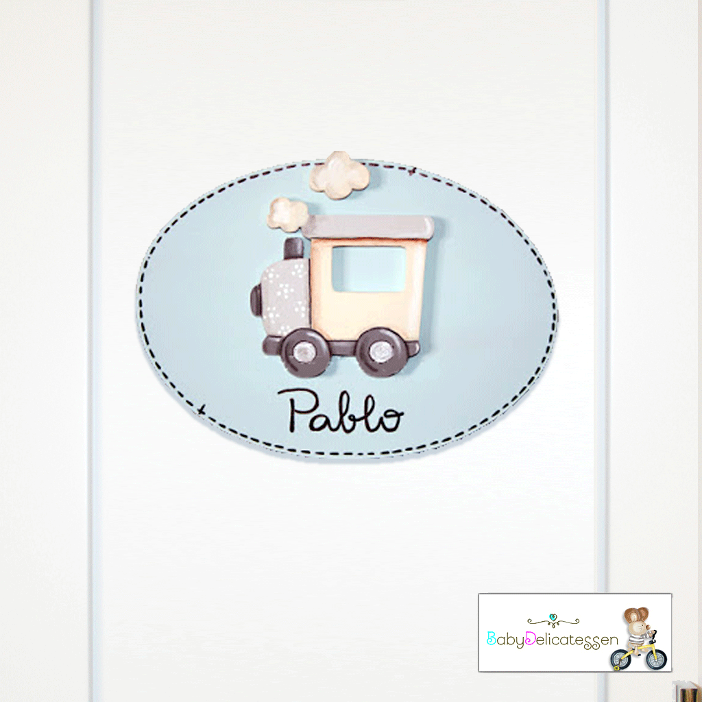 placa de puerta tren