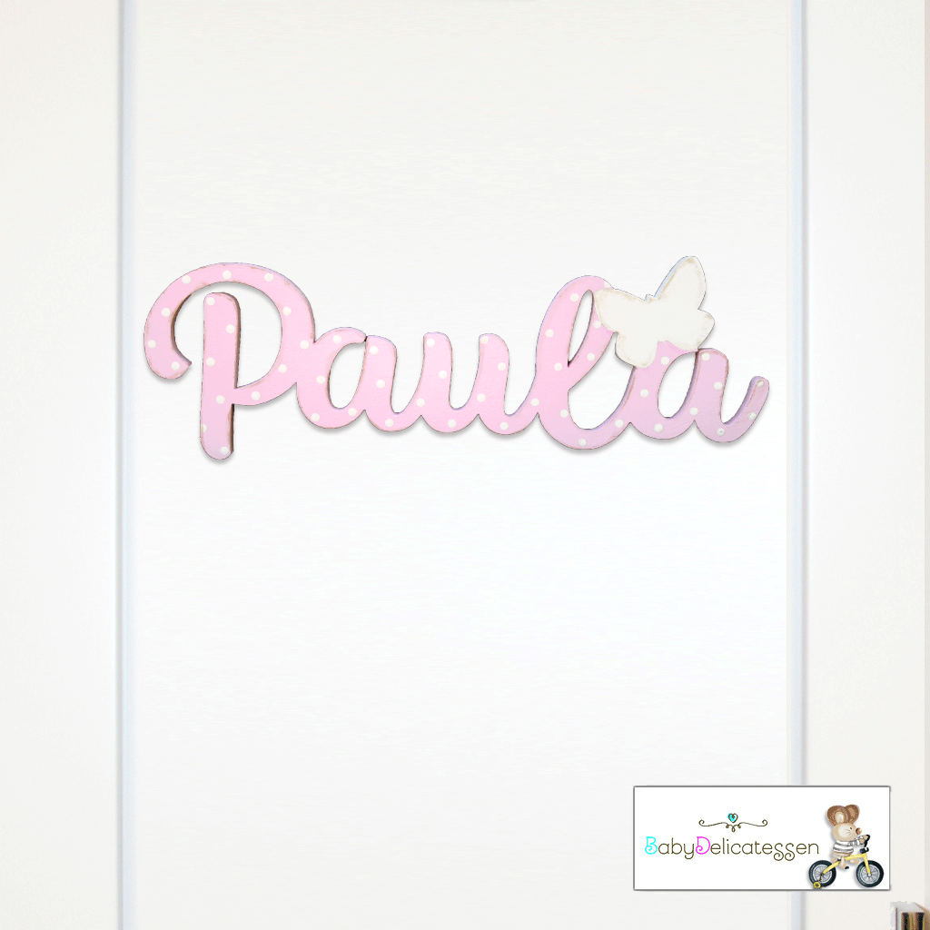 placa de puerta con nombre babydelicatessen
