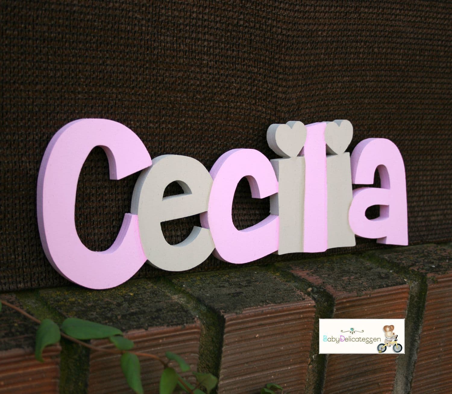 letras de madera decoradas