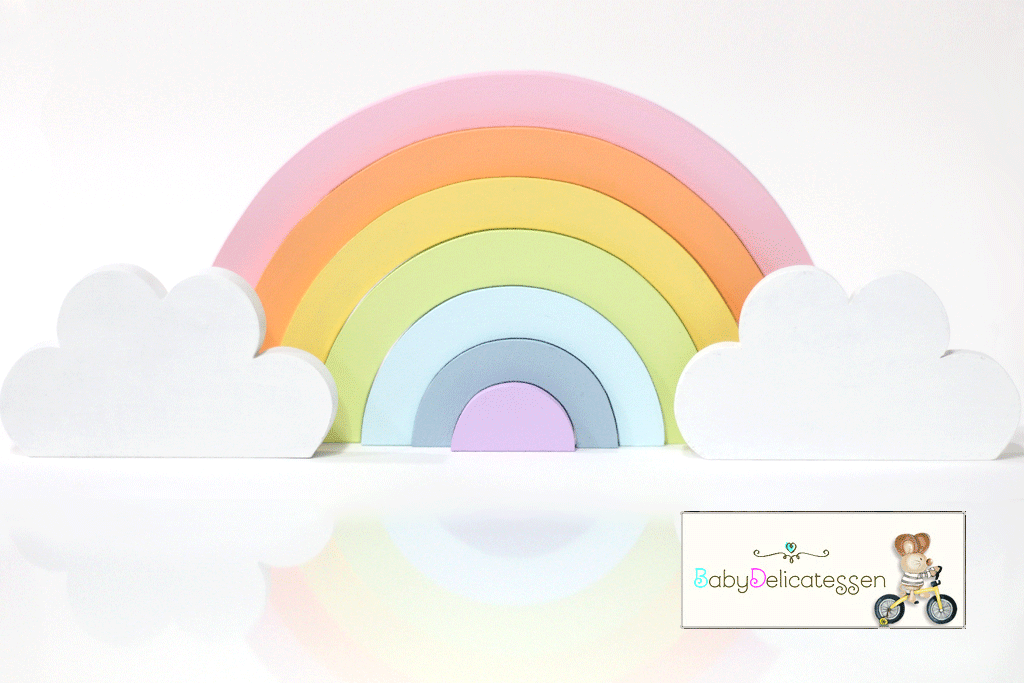 Arcoiris de madera babydelicatessen