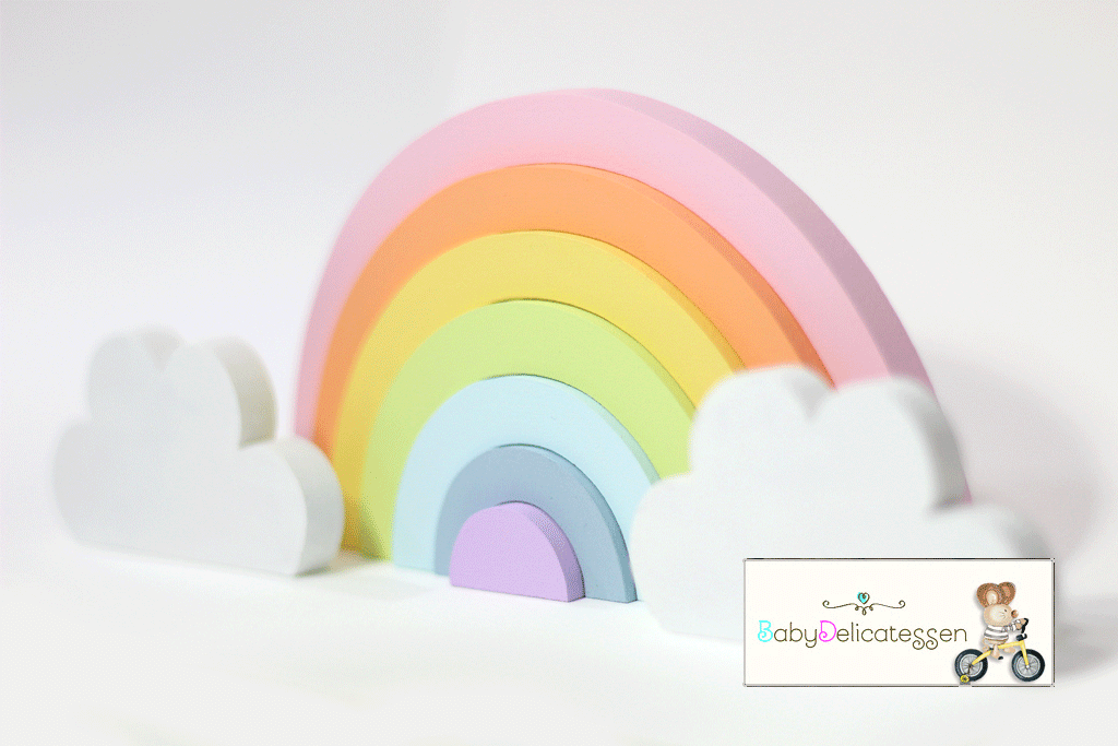 Arcoiris de madera babydelicatessen