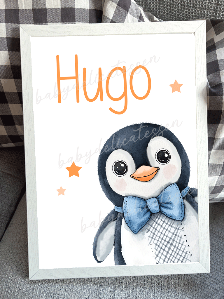 lámina con pingüino