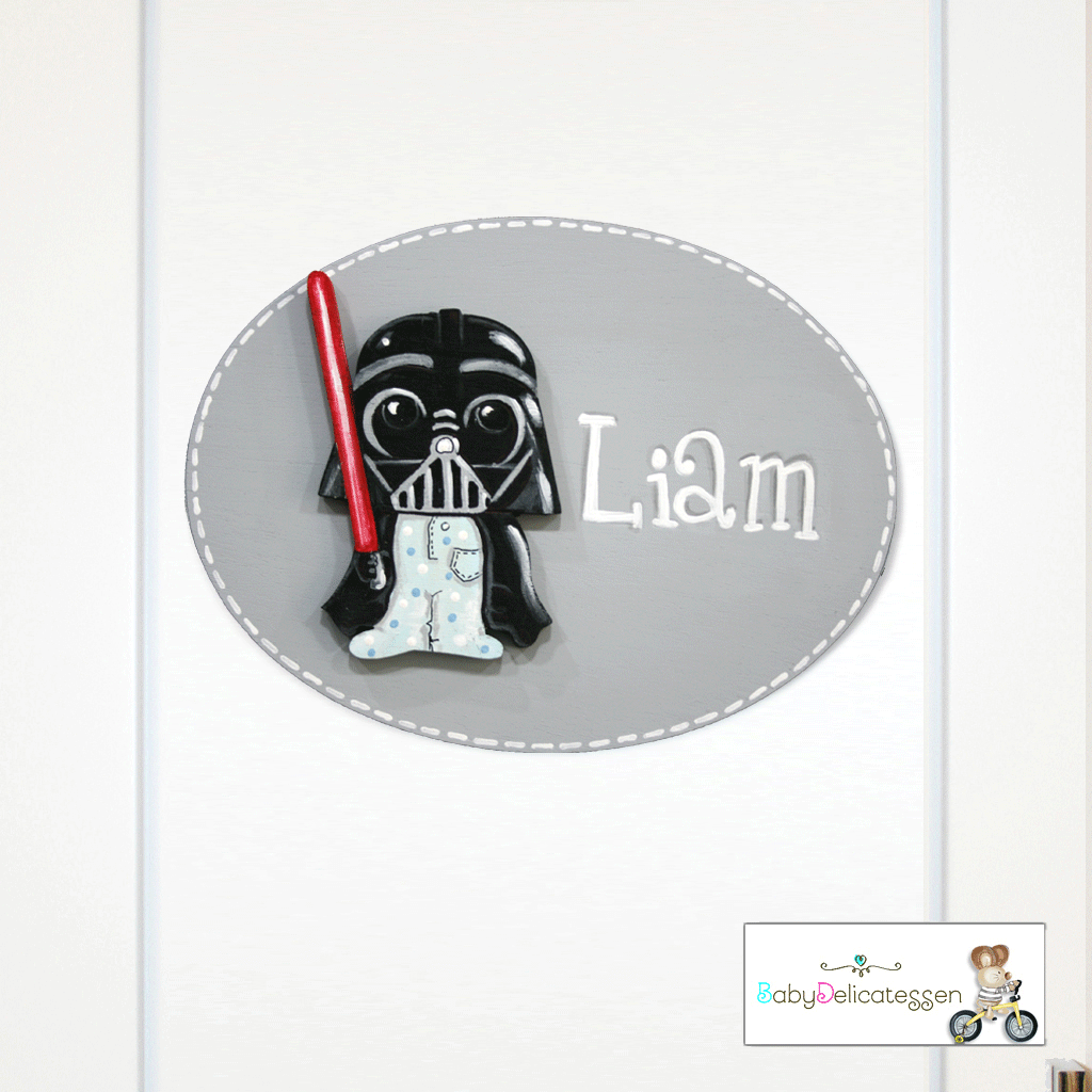Placa de puerta Darth Vader