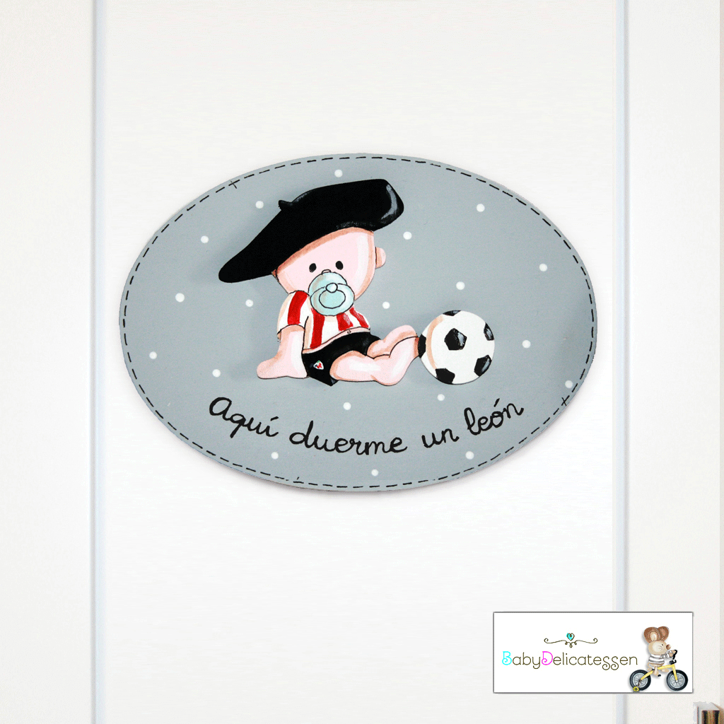Placa de puerta futbolista Athlétic de Bilbao