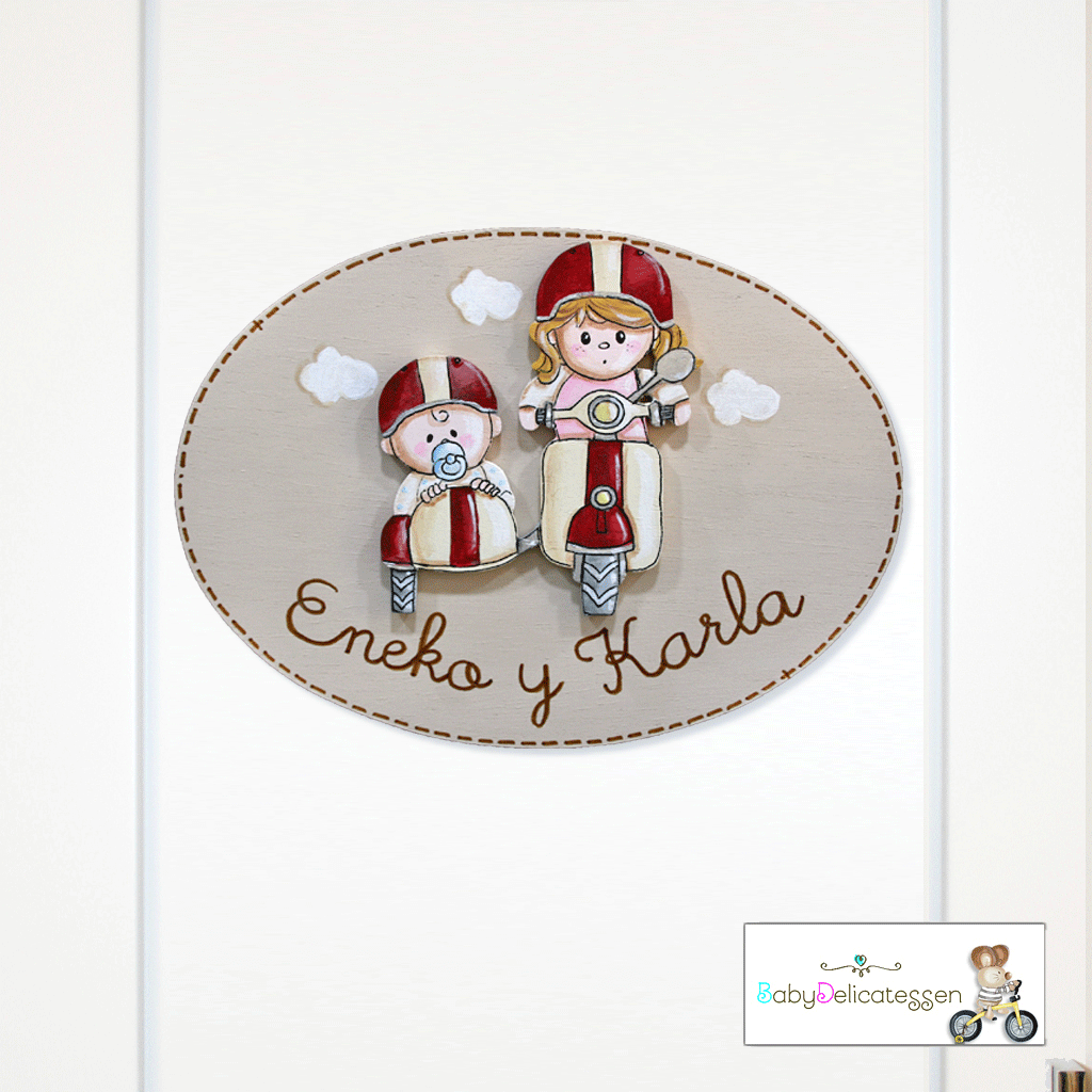 placa de puerta sidecar