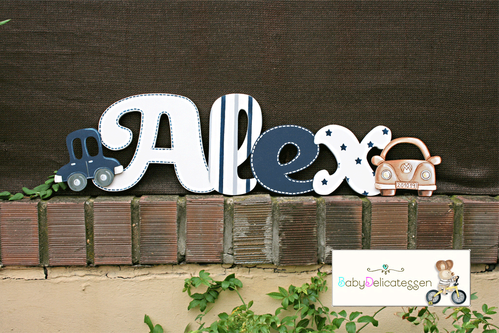 letras de madera decoradas babydelicatessen