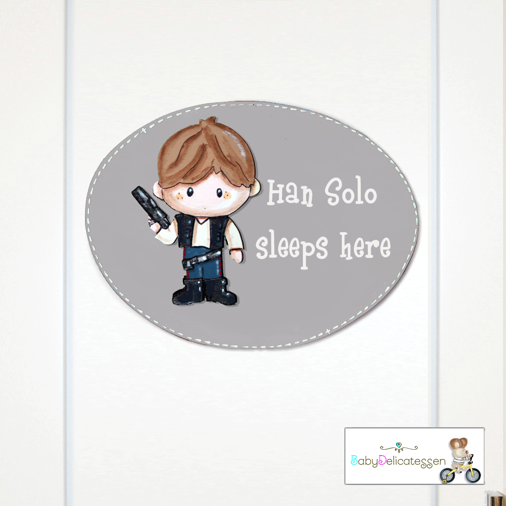 placa infantil Han Solo