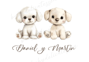 lámina mellizos perritos