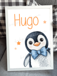 lámina con pingüino