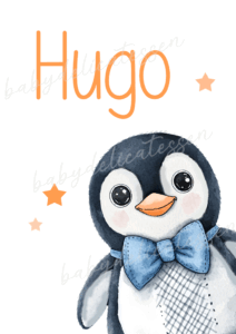lámina con pingüino